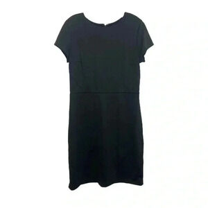 Ann Taylor Black Sheath Minimalist Dress